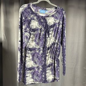 Simply Vera Vera Wang Purple and Gray Tunic